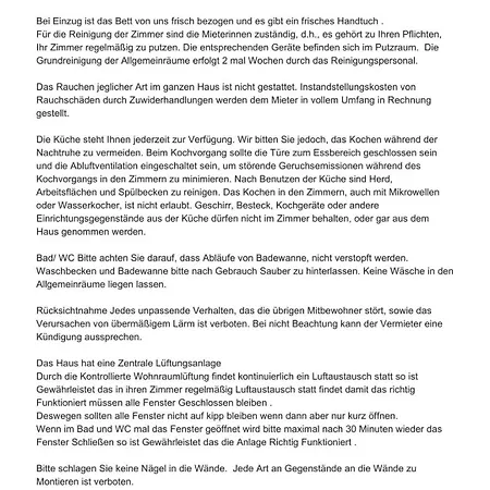 1 Wg Einzelzimmer Homestay